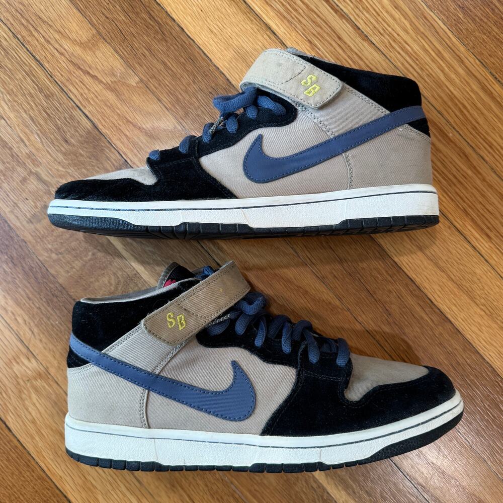 Nike SB Dunk Mid Workwear Size 10 Skateboarding Blue Box Era Y2K 2009 RARE